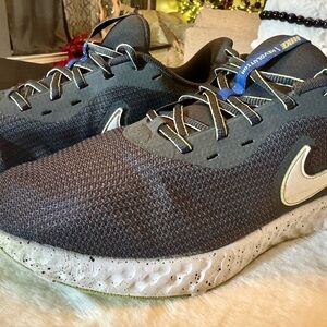 Nike revolution Gray and White Athletic Shoes
